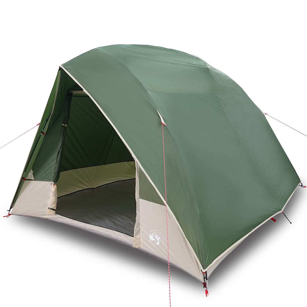 vidaXL Campingzelt Grün 320 x 275 x 190 cm Polyester - Image 3