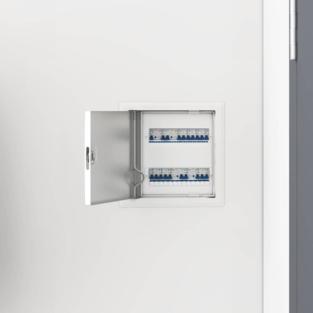 vidaXL Zugangstür 2 pcs Weiß 20 x 20 cm Stahl