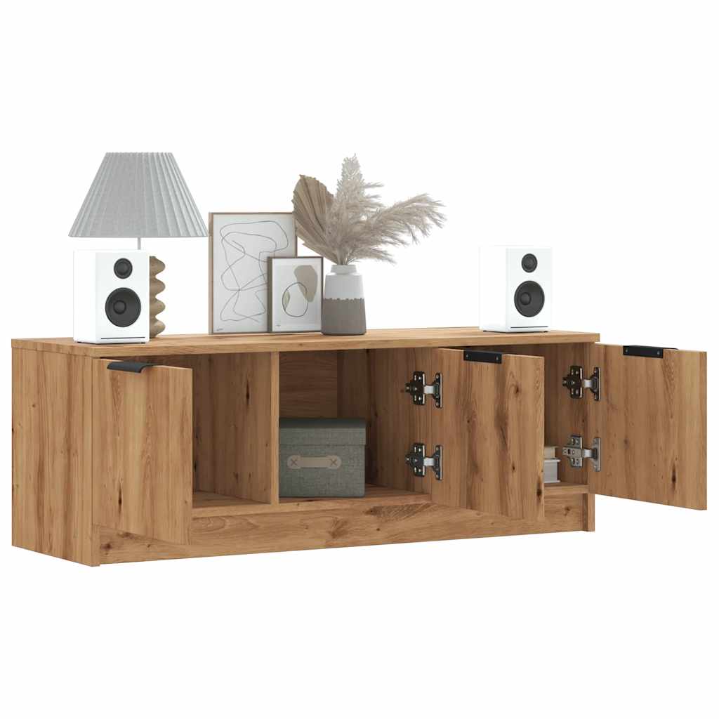 vidaXL Mueble de TV madera contrachapada artisan roble 102x35x36,5 cm