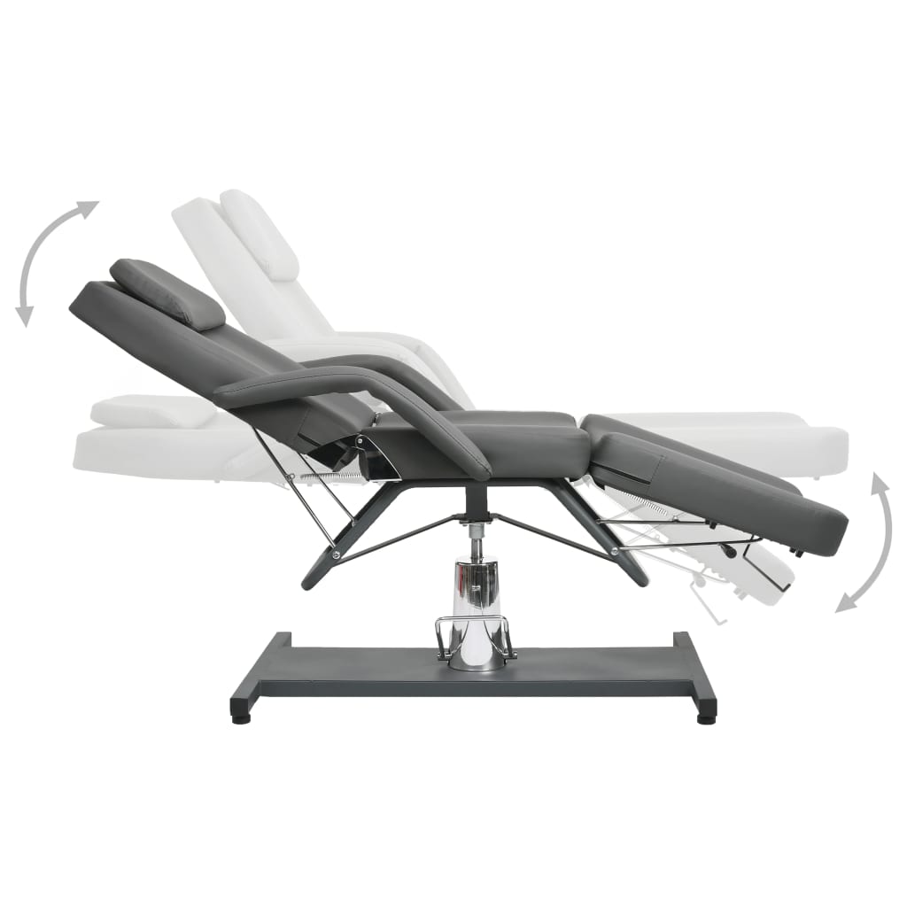 vidaXL Massagetisch Grau 180x62x(87-112) cm - Image 3