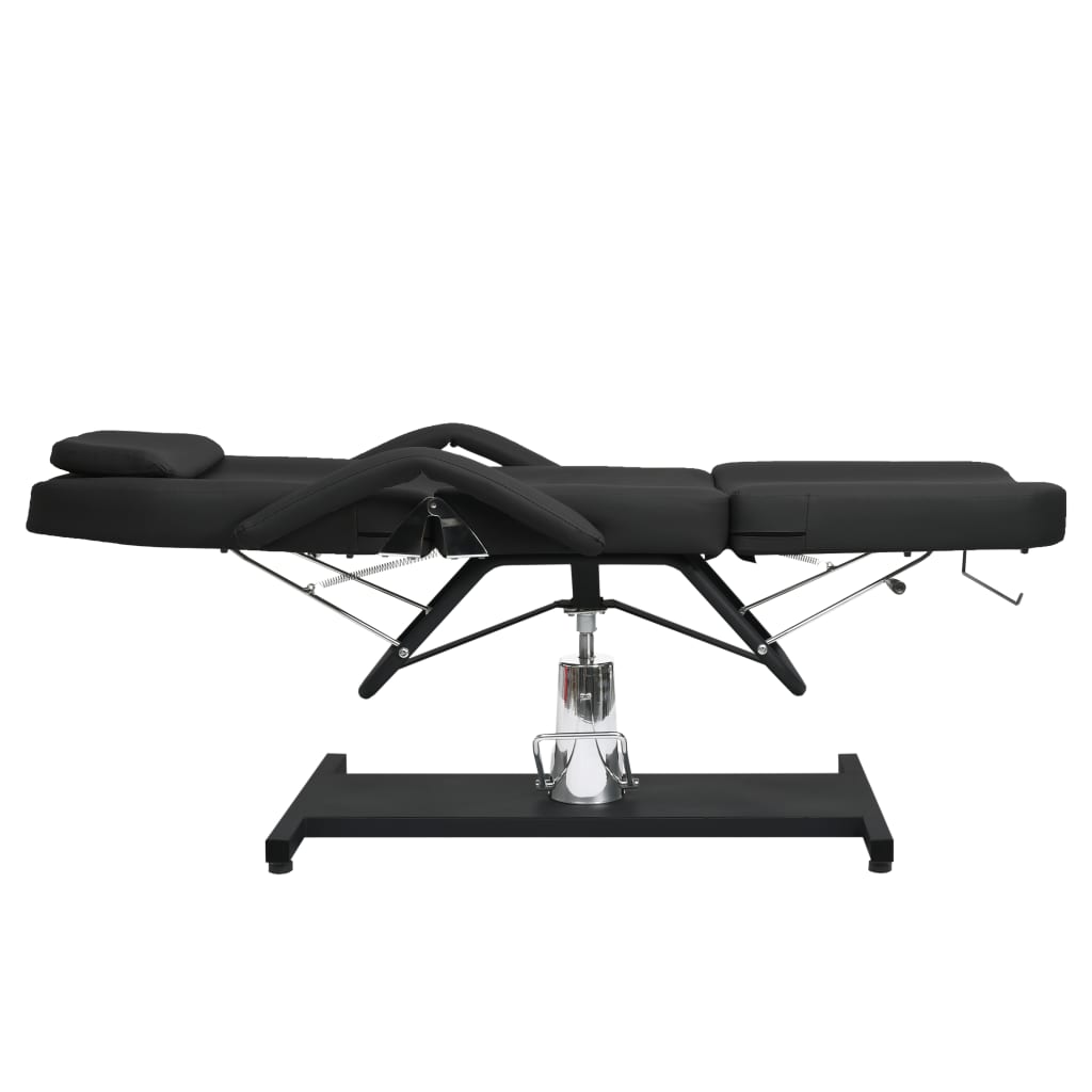 vidaXL Massagetisch Schwarz 180x62x(87-112) cm - Image 4