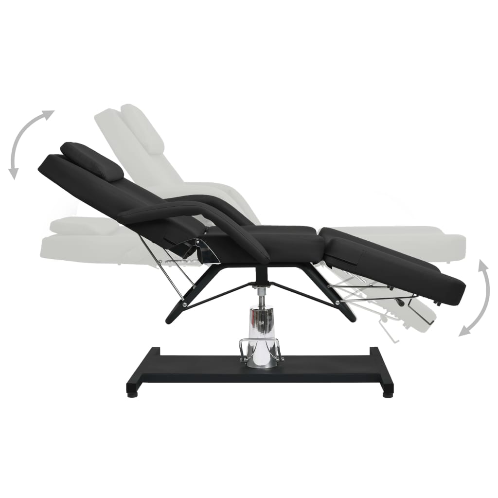 vidaXL Massagetisch Schwarz 180x62x(87-112) cm - Image 3