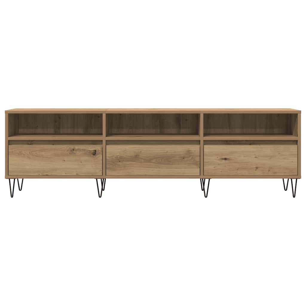 vidaXL Mueble de TV madera de ingeniería roble artisan 150x30x44,5 cm - Image 4