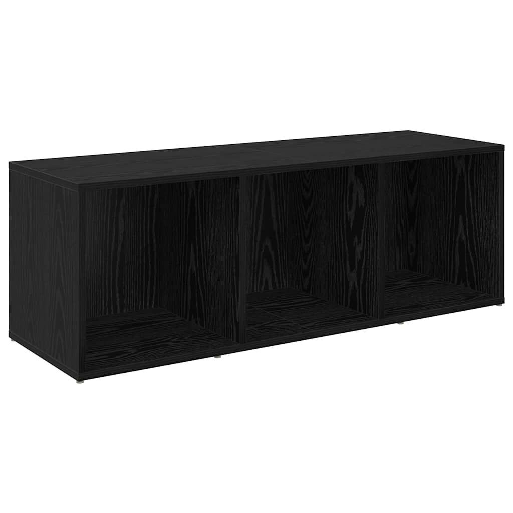 vidaXL Conjunto de mueble de TV 4 pcs Roble Negro 37 x 35 x 107,5 cm - Image 5