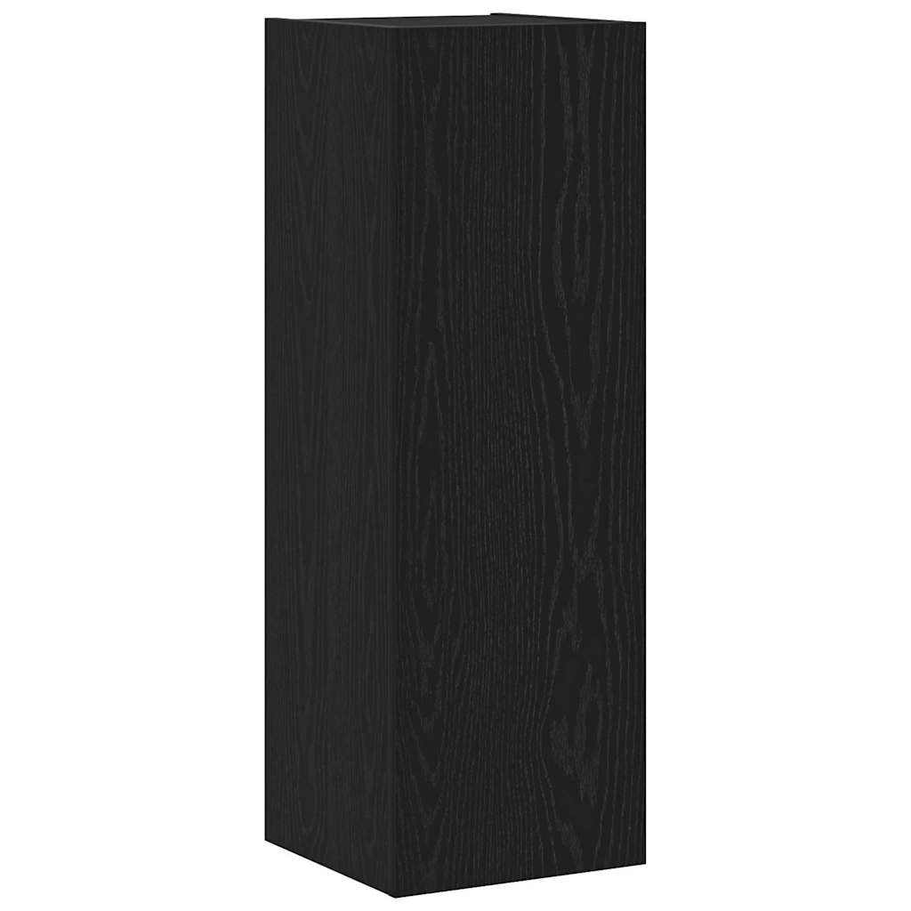 vidaXL Conjunto de mueble de TV 4 pcs Roble Negro Madera de ingeniería - Image 6