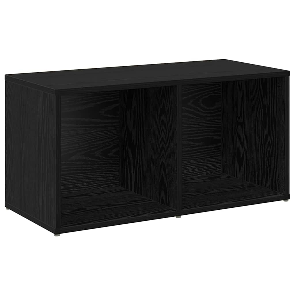 vidaXL Conjunto de mueble de TV 4 pcs Roble Negro 37 x 37 x 72 cm - Image 5