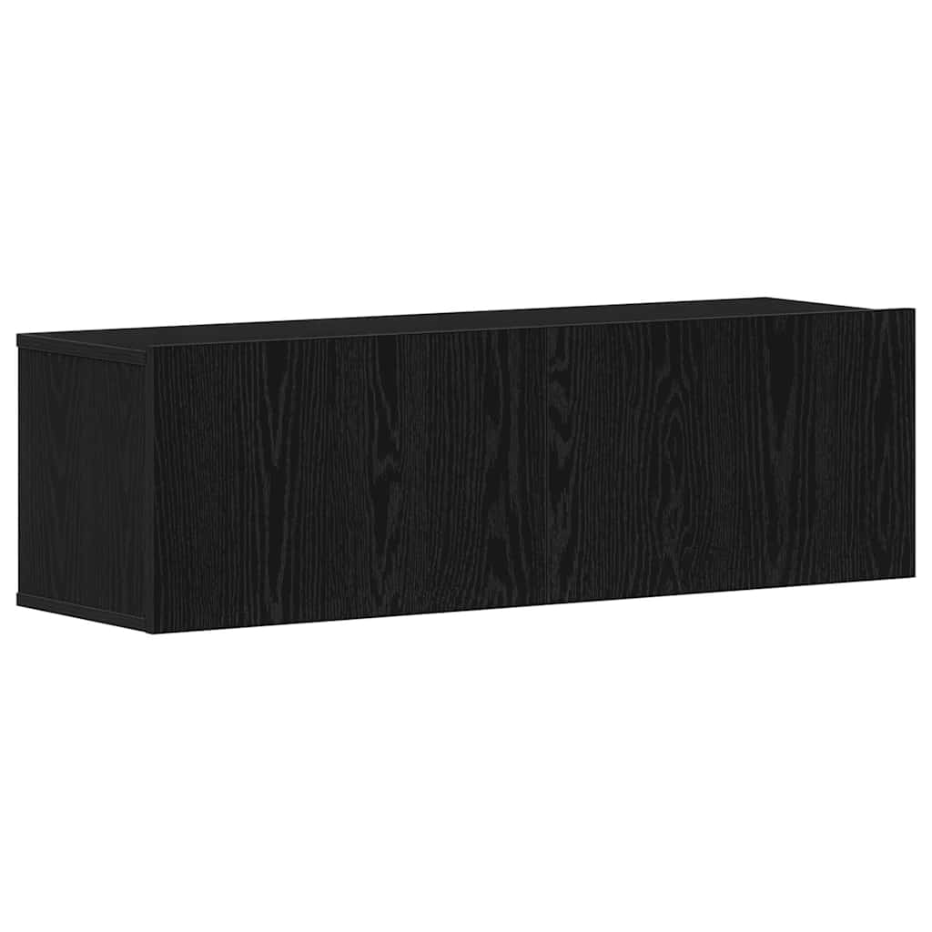 vidaXL Conjunto de mueble de TV 4 pcs Roble Negro Madera de ingeniería - Image 6