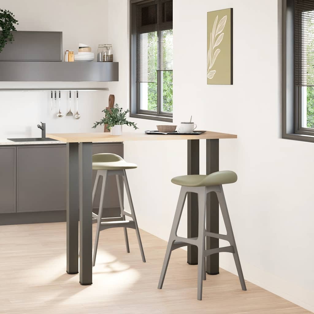 vidaXL Patas para mesa de bar (4 unidades), antracita, 110-112 cm, acero - Image 3