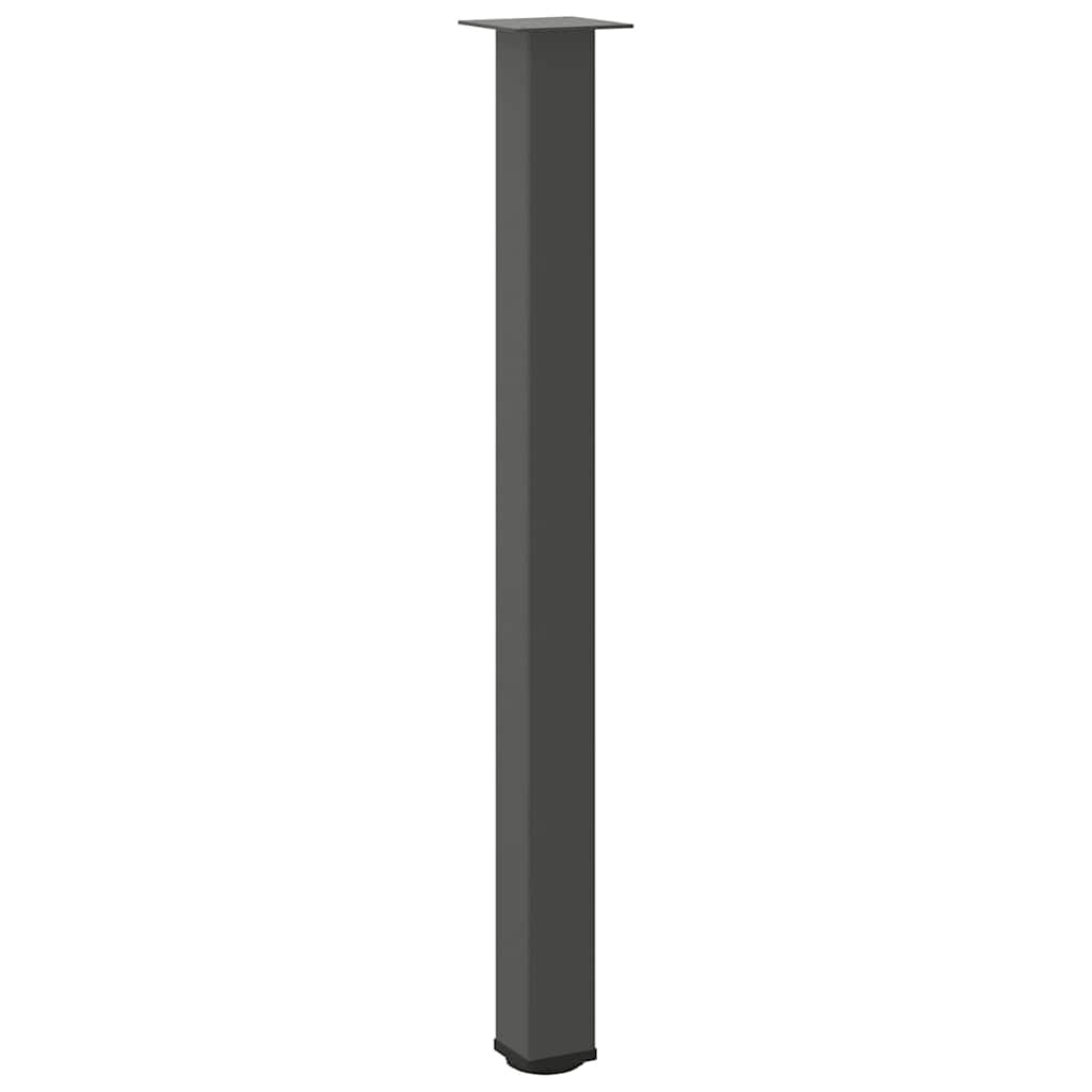 vidaXL Patas para mesa de bar (4 unidades), antracita, 110-112 cm, acero - Image 4