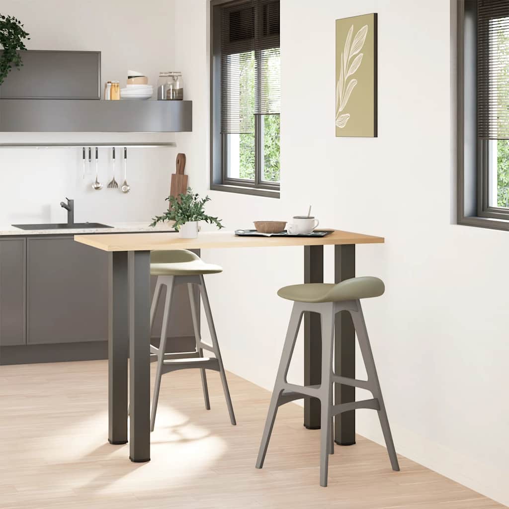 vidaXL Patas para mesa de bar (4 unidades, antracita, 100-102 cm, acero) - Image 3