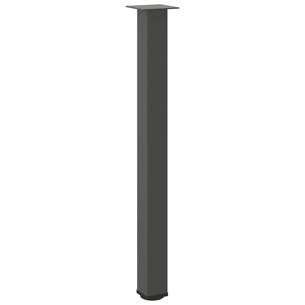 vidaXL Patas para mesa de bar (4 unidades, antracita, 100-102 cm, acero) - Image 4