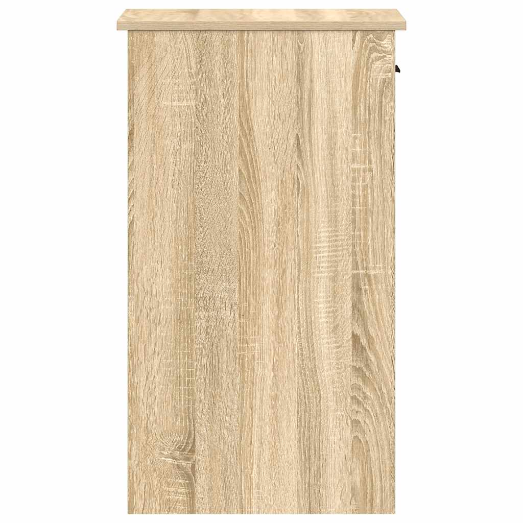 vidaXL Torre de ordenador con cajón roble sonoma 35x45x77 cm - Image 6