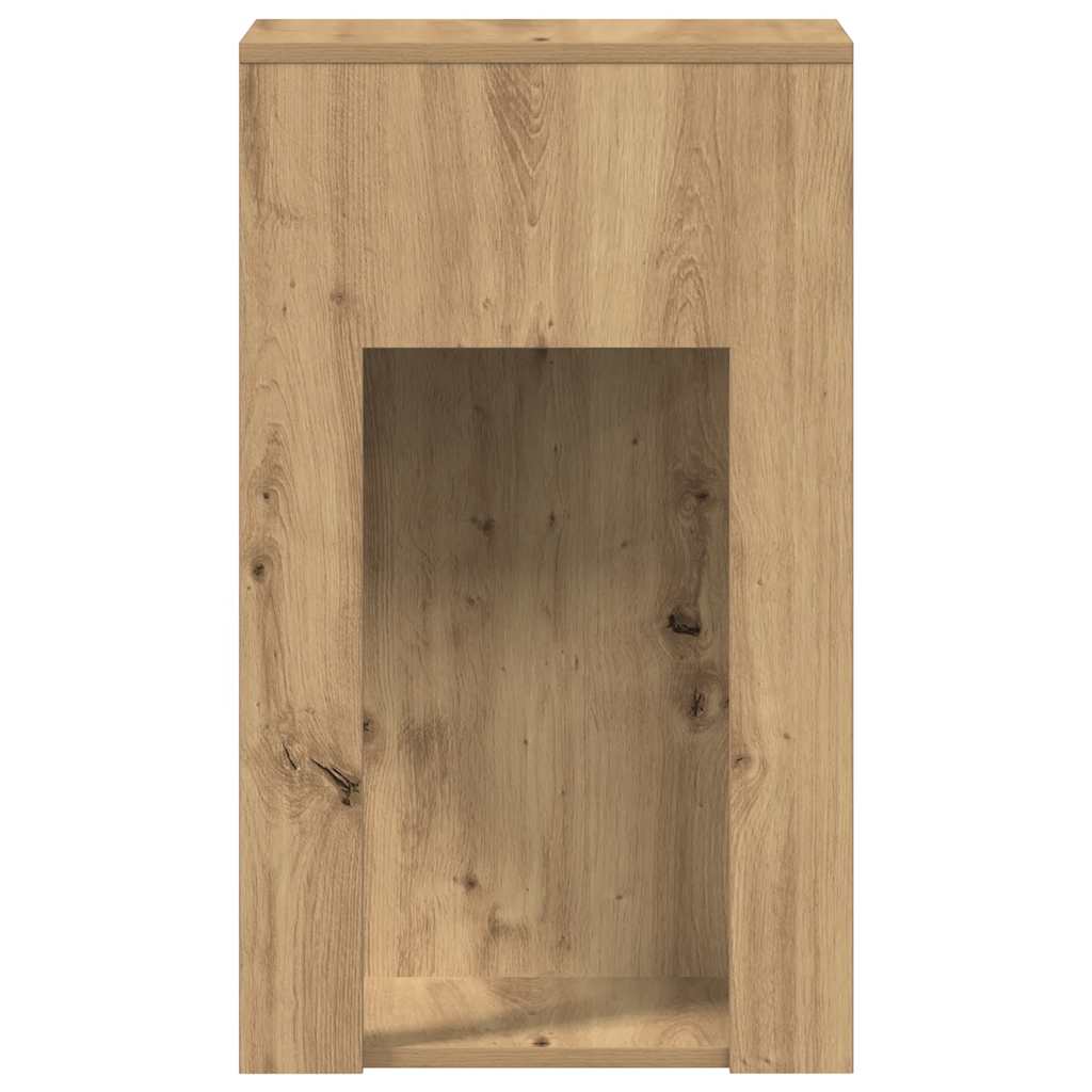 vidaXL Torre de ordenador con cajón roble artesanal 30x44x74 cm - Image 6