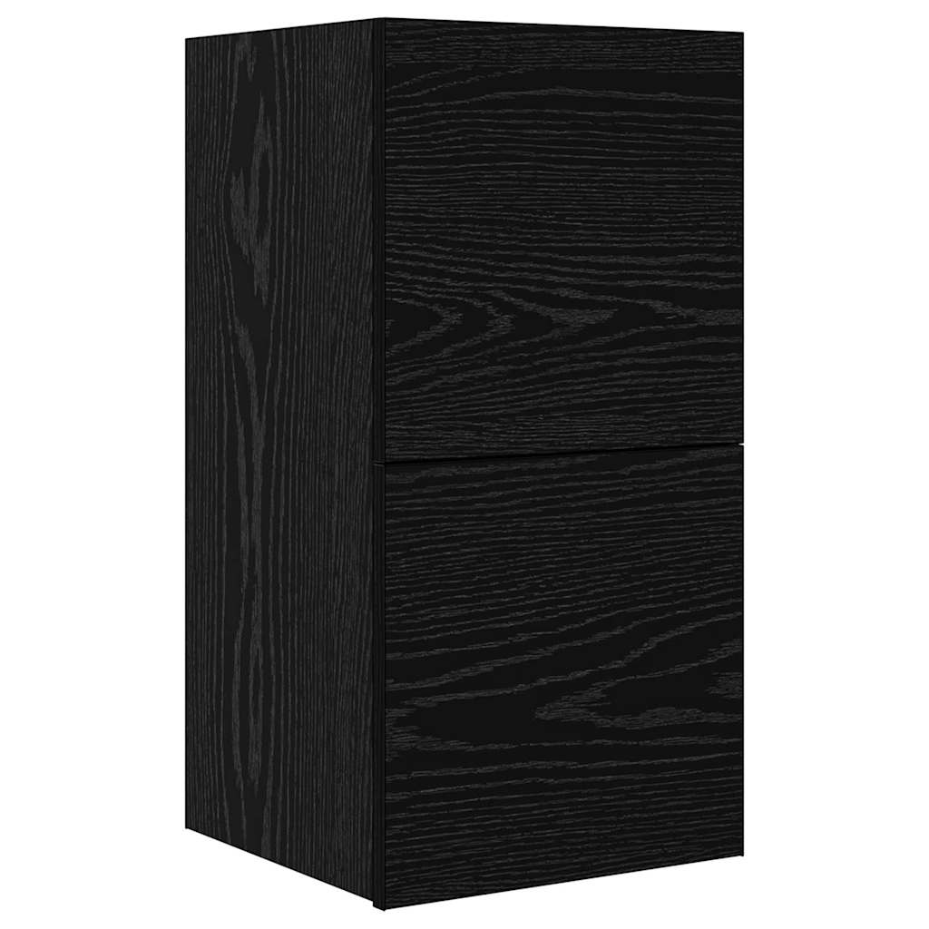 vidaXL Conjunto de mueble de TV 5 pcs Roble Negro Madera contrachapada - Image 5