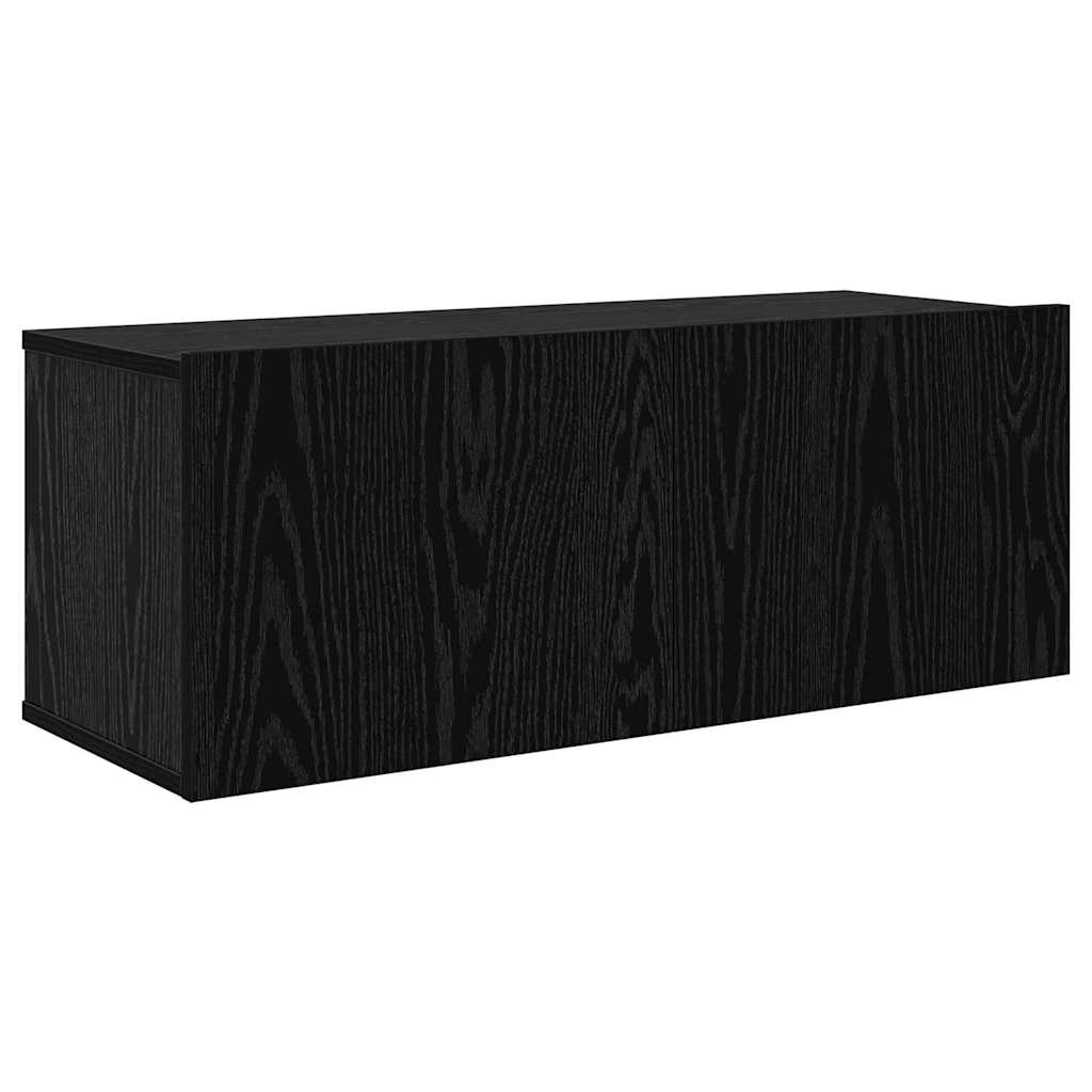 vidaXL Conjunto de mueble de TV 5 pcs Roble Negro Madera contrachapada - Image 6
