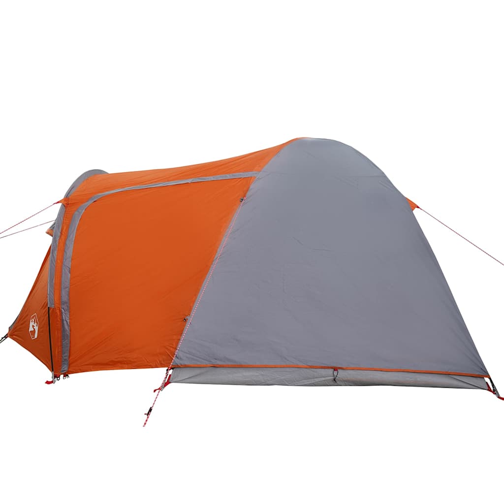 vidaXL Carpa de cúpula con techo Gris y naranja 384 x 254 x 170 cm - Image 5