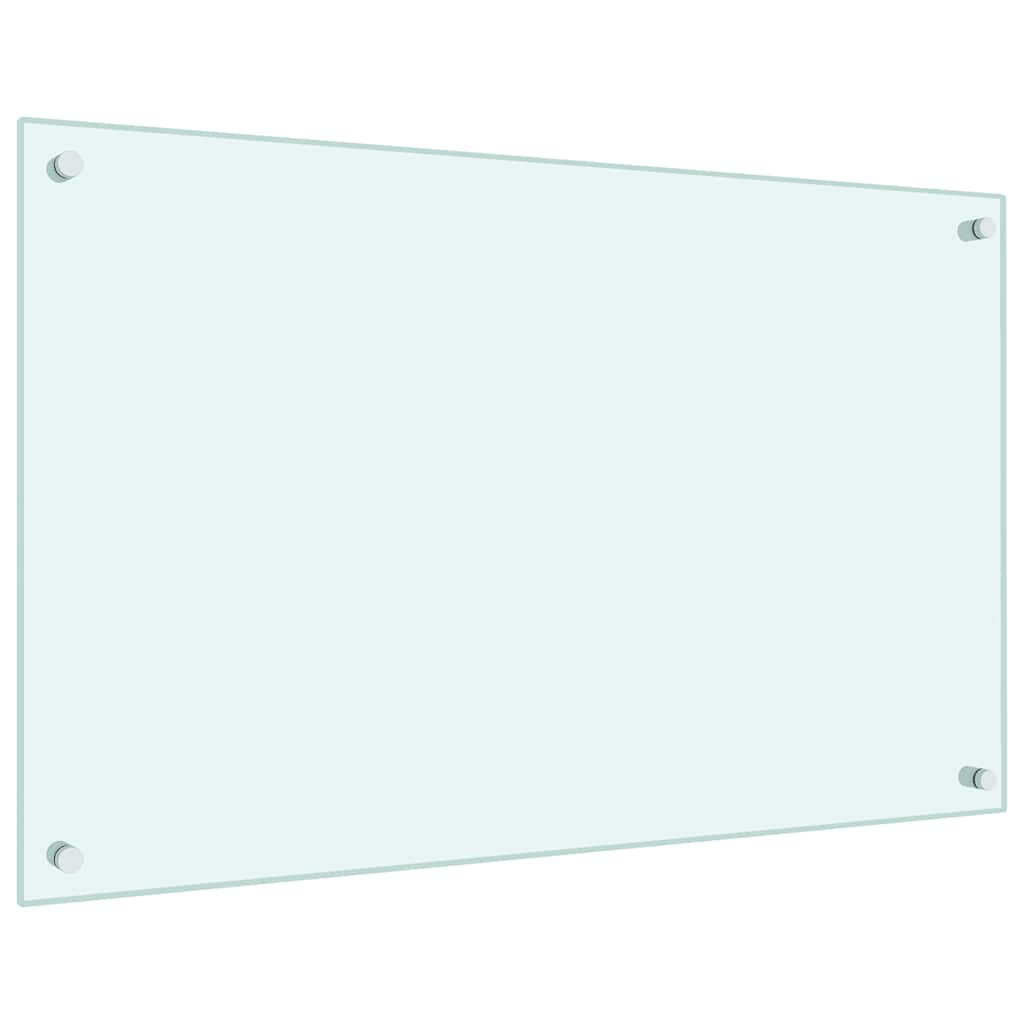 vidaXL Küchenrückwand Weiß 80x50 cm Hartglas - Image 5