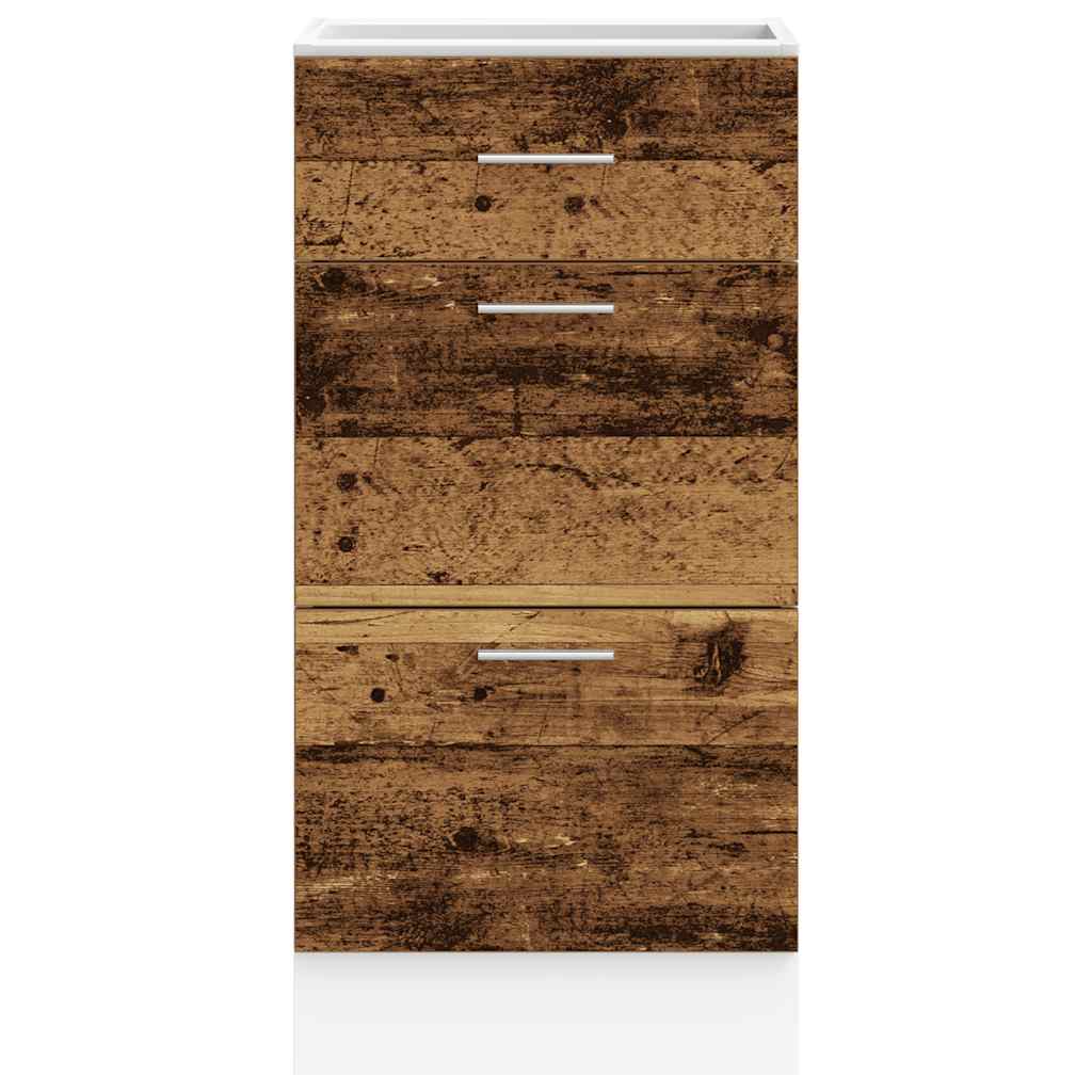 vidaXL Unterschrank Lyon Altholz-Optik 40x46x81,5 cm Holzwerkstoff - Image 4