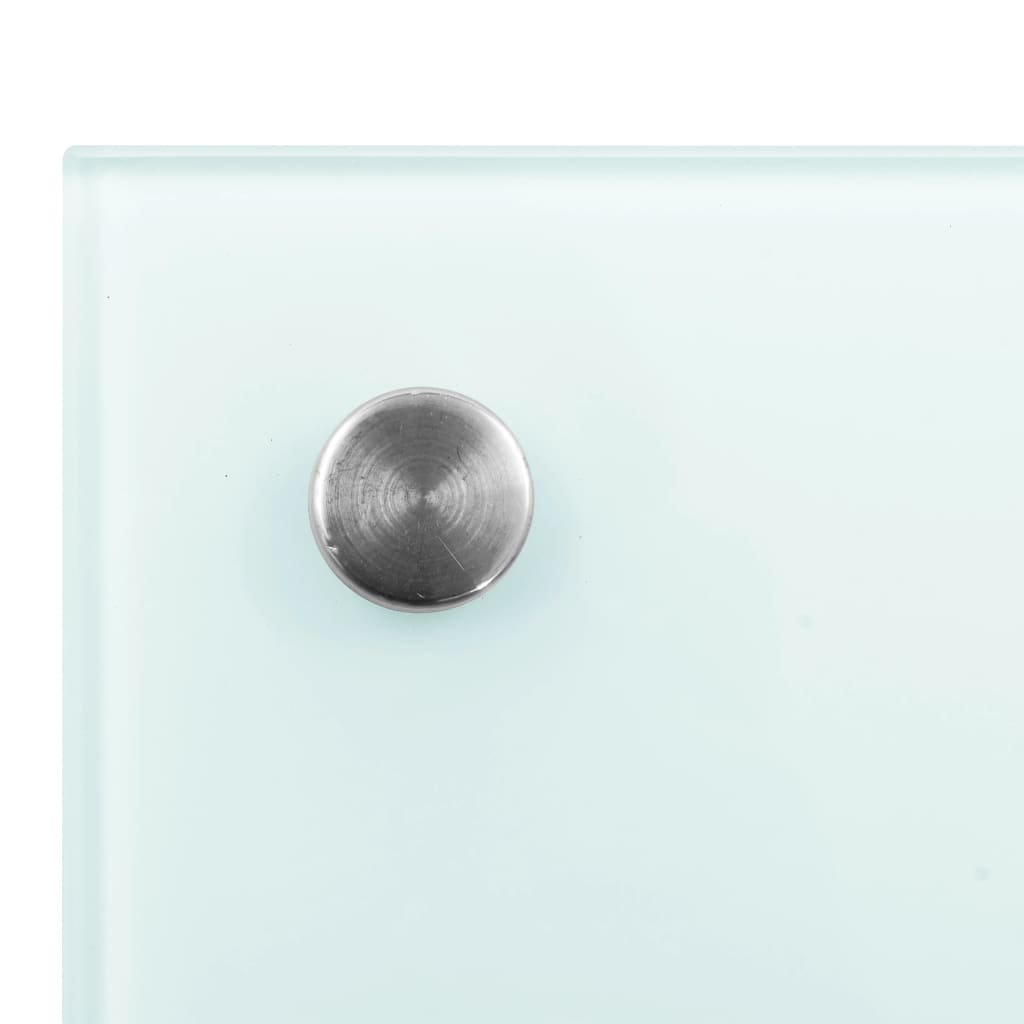 vidaXL Küchenrückwand Weiß 100x50 cm Hartglas - Image 3