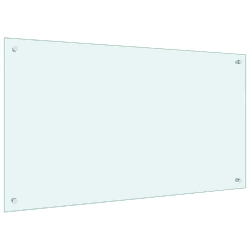 vidaXL Küchenrückwand Weiß 100x60 cm Hartglas - Image 5