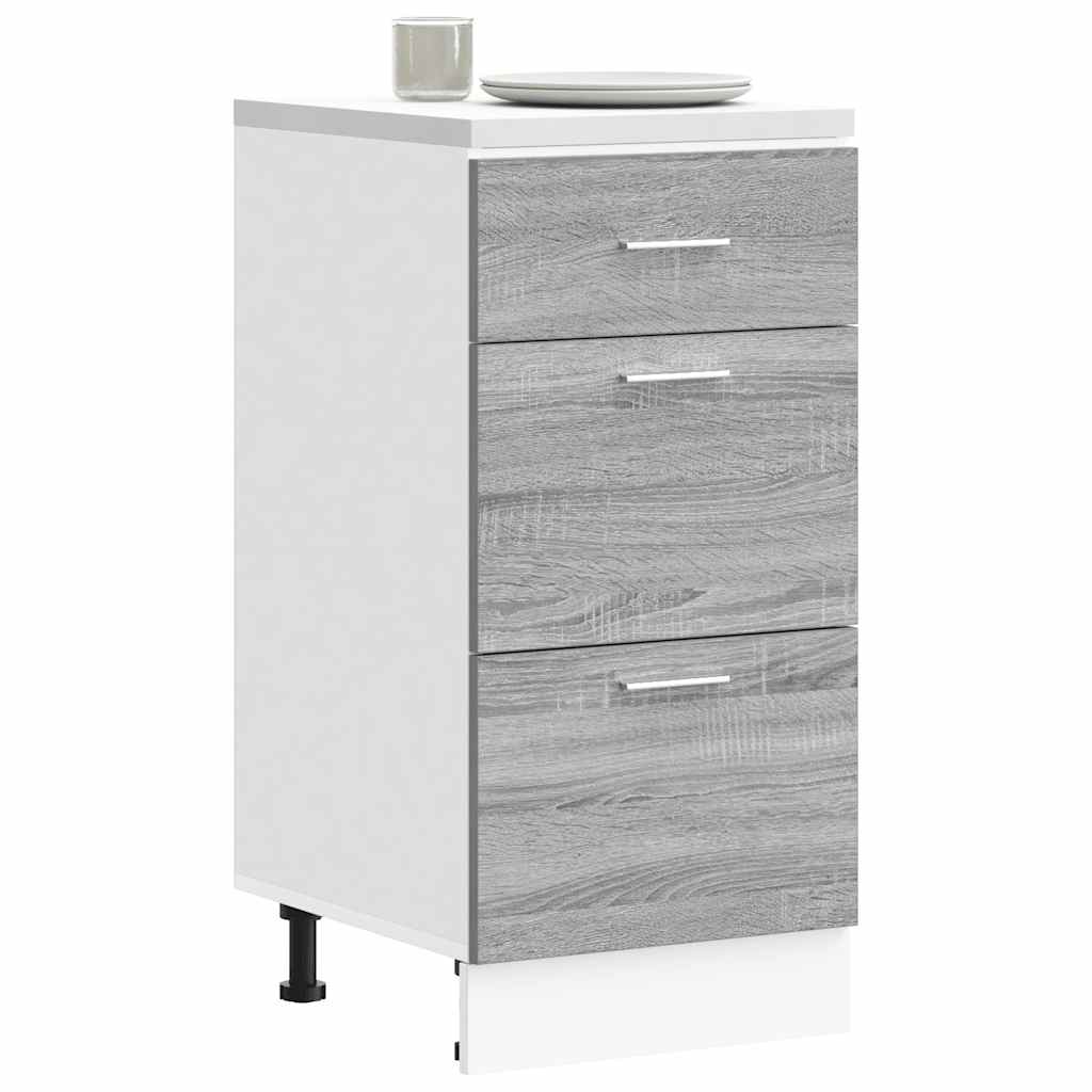 vidaXL Unterschrank Lyon Grau Sonoma 40x46x81,5 cm Holzwerkstoff