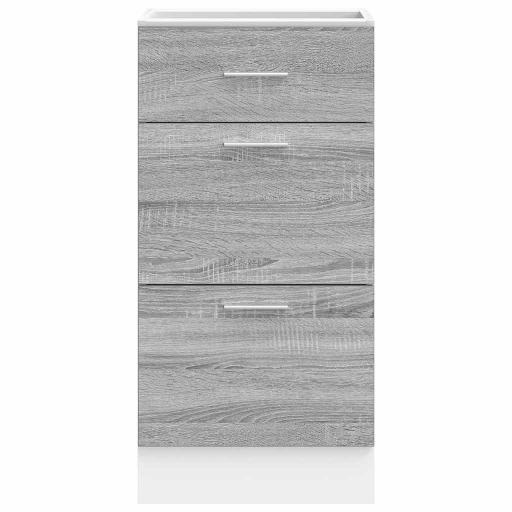 vidaXL Unterschrank Lyon Grau Sonoma 40x46x81,5 cm Holzwerkstoff - Image 4