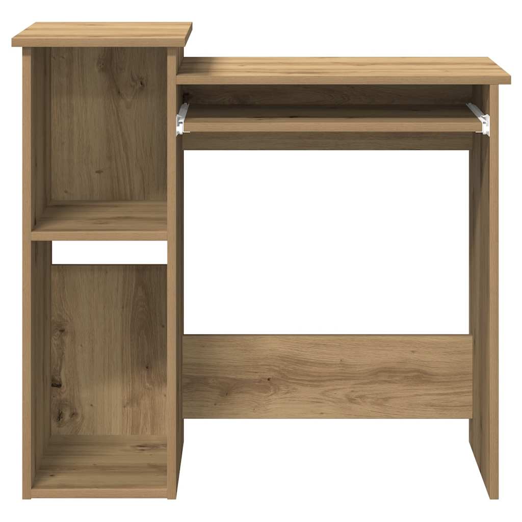 vidaXL Schreibtisch mit Regal Artisan-Eiche 84x40x78cm Holzwerkstoff - Image 5