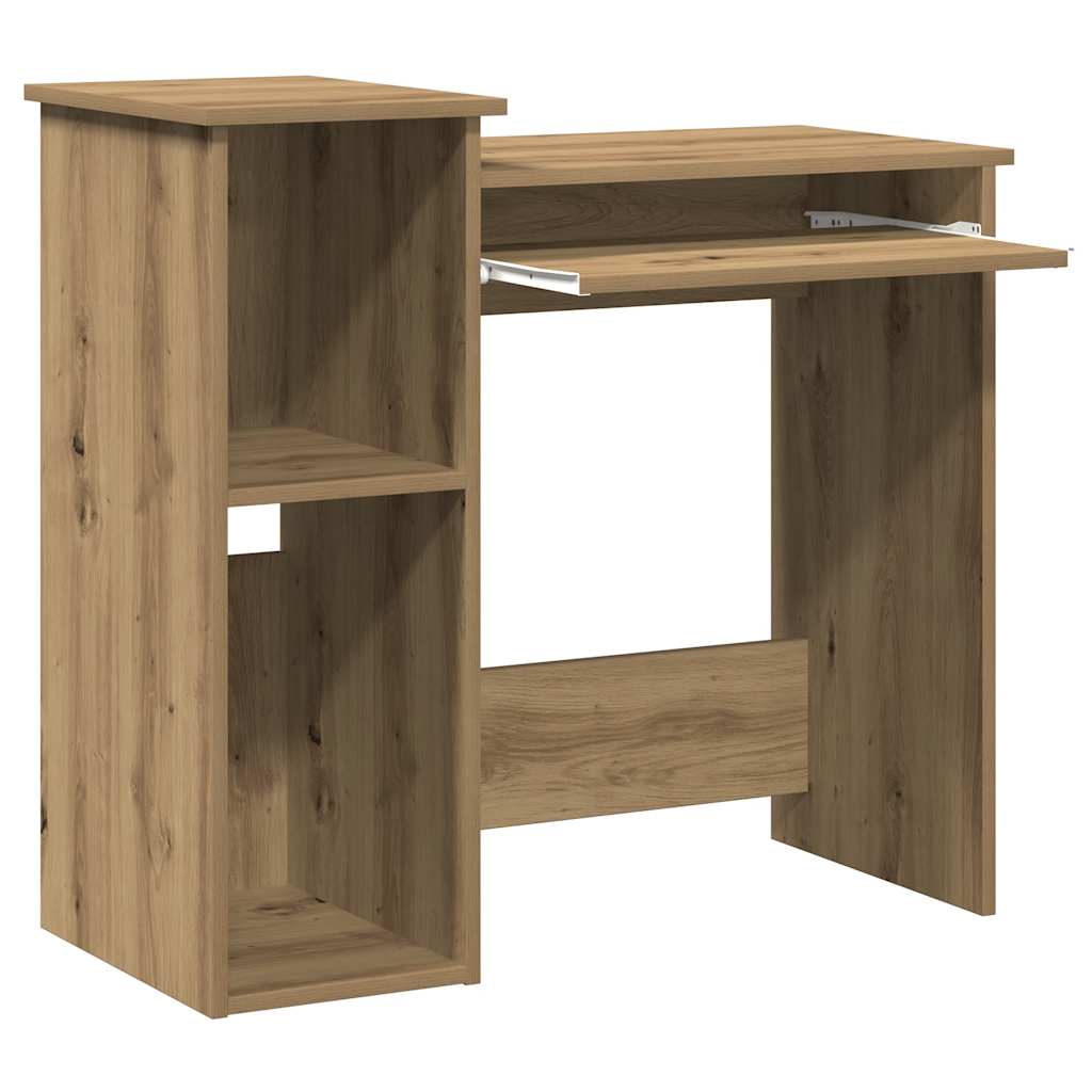 vidaXL Schreibtisch mit Regal Artisan-Eiche 84x40x78cm Holzwerkstoff - Image 4