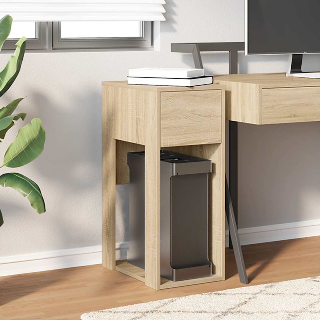 vidaXL Computerschrank mit Schublade Sonoma-Eiche 30x44x74 cm - Image 3