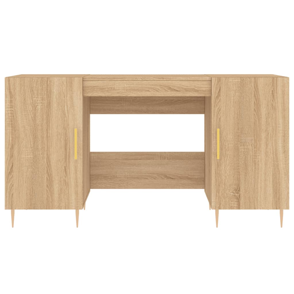 vidaXL Schreibtisch Sonoma-Eiche 140x50x75 cm Holzwerkstoff - Image 6