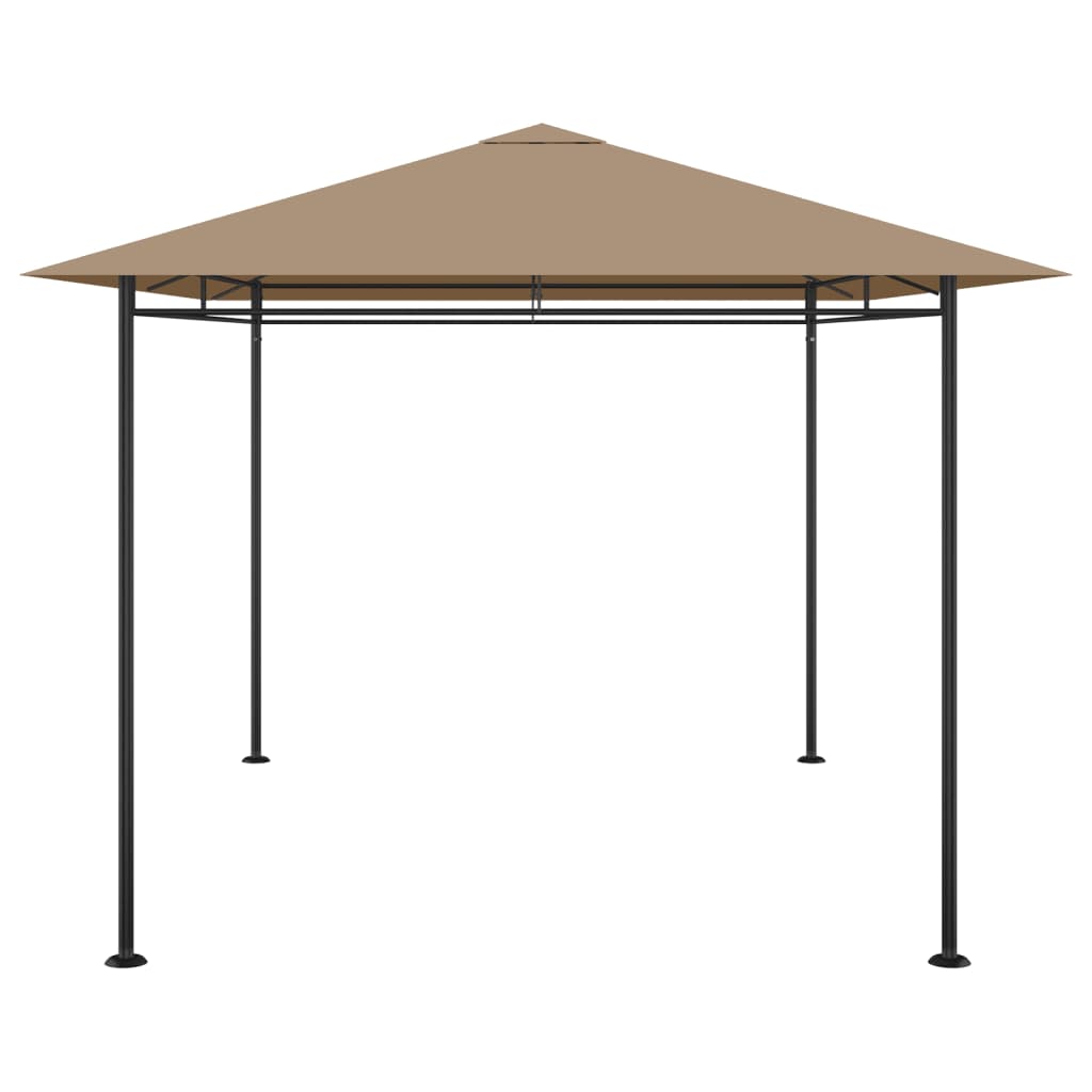 vidaXL Pavillon 384x281x270 cm Taupe 180 g/m² - Image 3