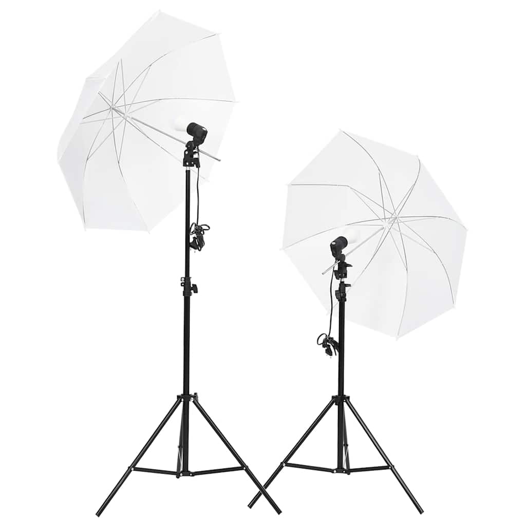 vidaXL Fotostudio-Beleuchtung Set mit Stativen & Schirmen