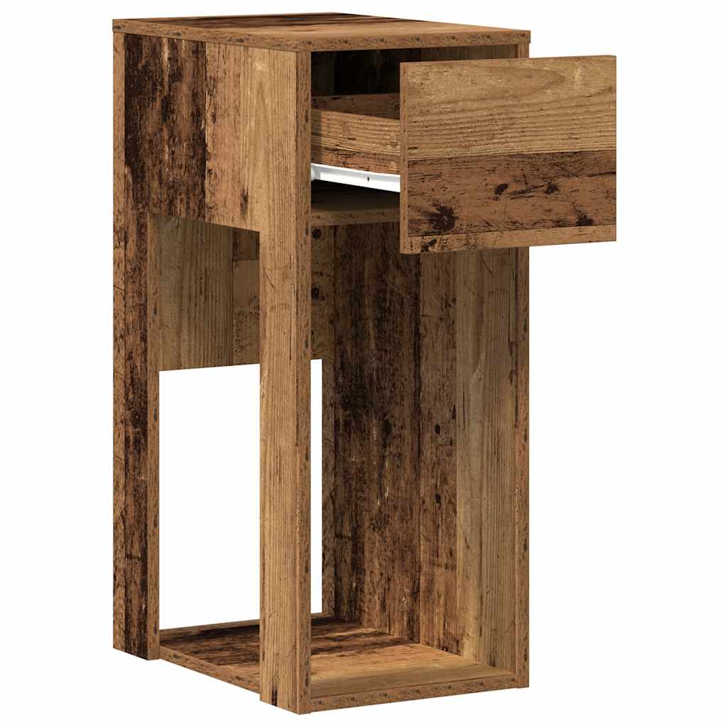 vidaXL Computerschrank mit Schublade Altholz-Optik 30x44x74 cm - Image 4