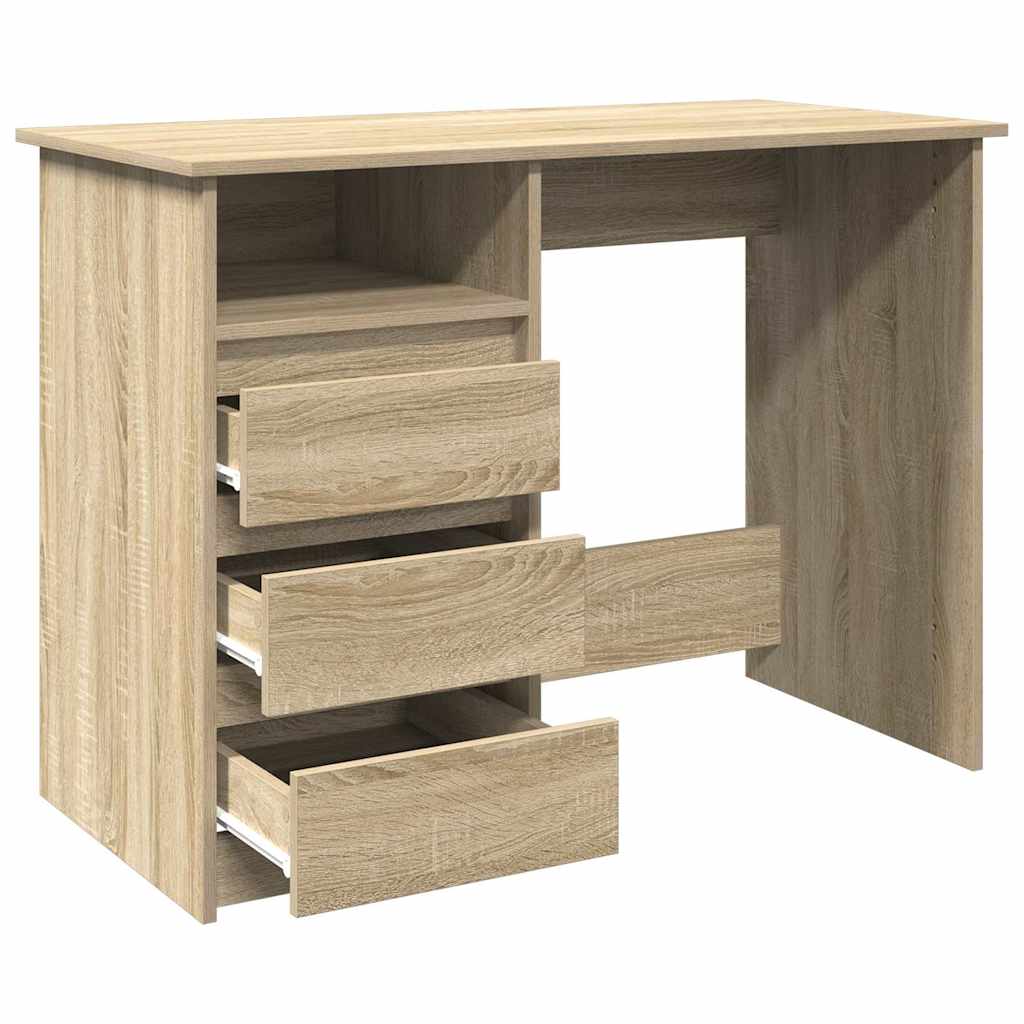 vidaXL Schreibtisch Sonoma-Eiche 102x50x75 cm Holzwerkstoff - Image 5