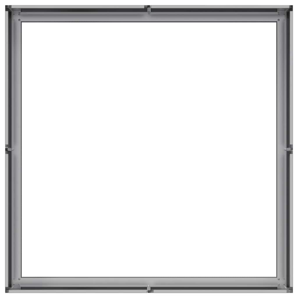 vidaXL Pflanzkübel 100x100x30 cm Verzinkter Stahl - Image 5