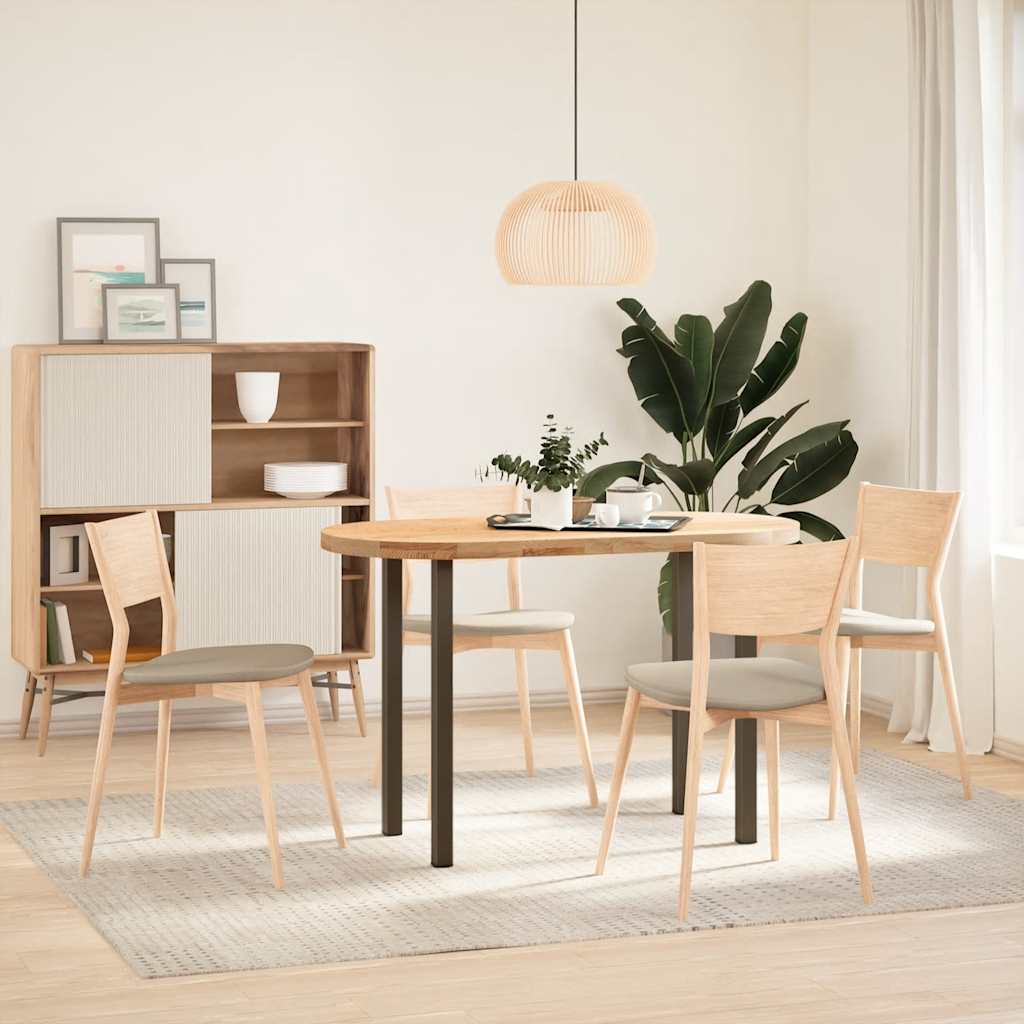 vidaXL Patas para mesa consola 4 unidades acero natural 72-74 cm Acero - Image 3
