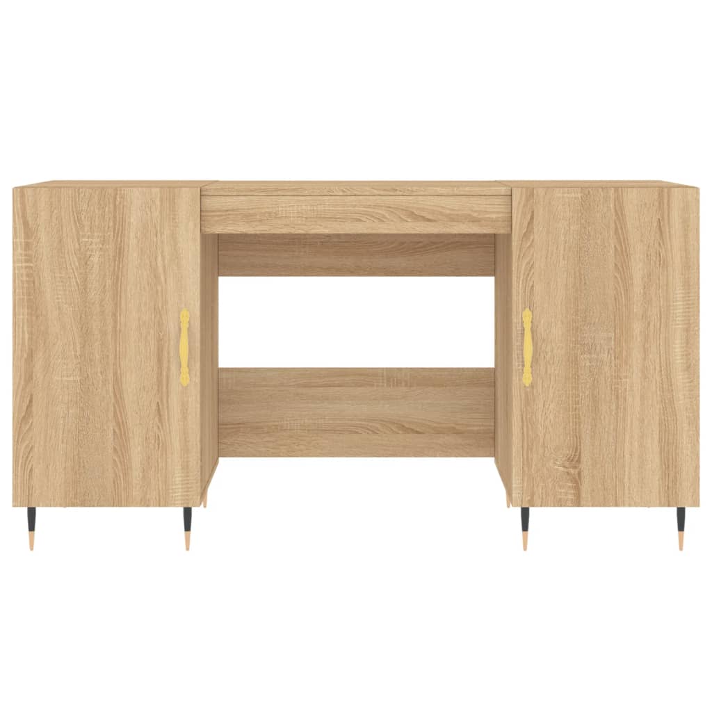 vidaXL Schreibtisch Sonoma-Eiche 140x50x75 cm Holzwerkstoff - Image 6