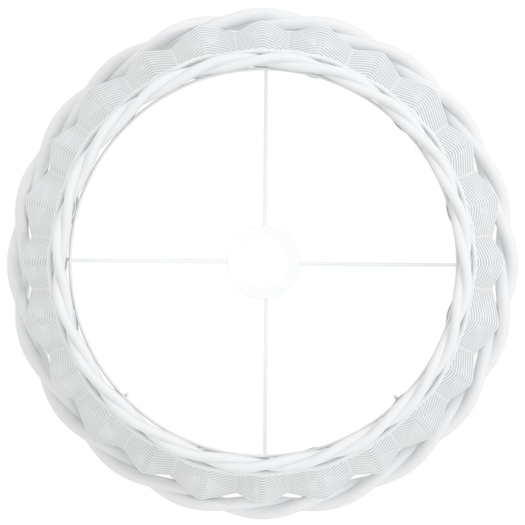 vidaXL Lampenschirm Weiß Ø40x26 cm Korbweide - Image 5