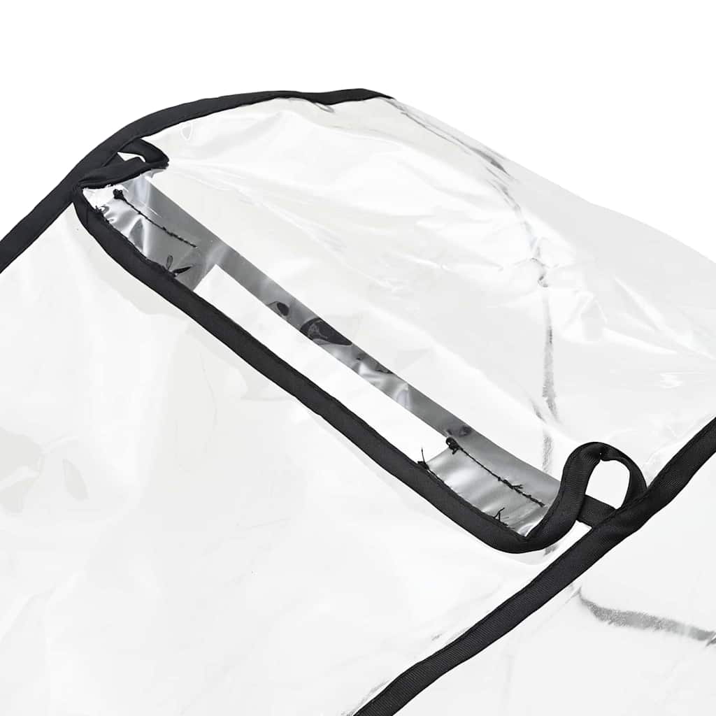 vidaXL Tier Kinderwagenabdeckung Transparent 65 x 32 x 57 cm PVC - Image 5