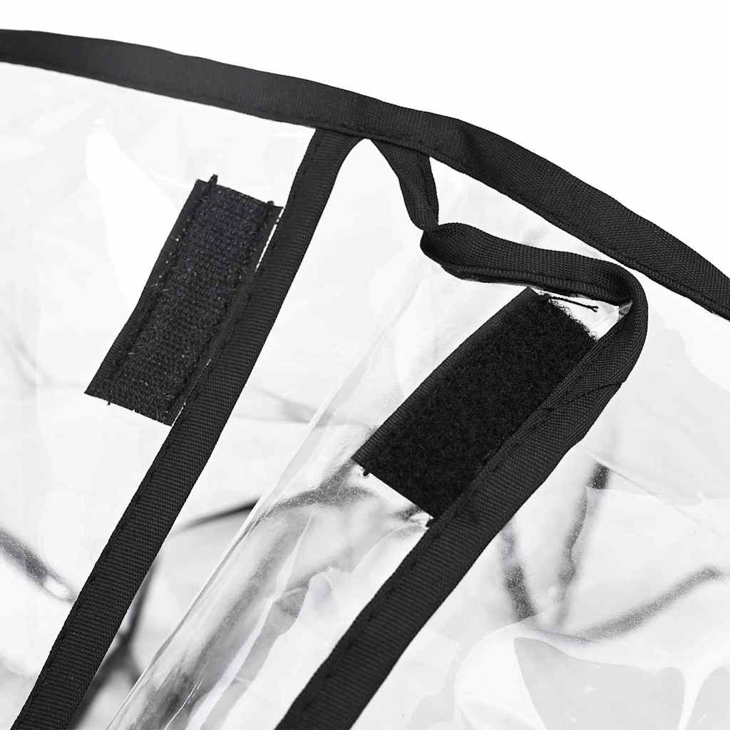 vidaXL Tier Kinderwagenabdeckung Transparent 65 x 32 x 57 cm PVC - Image 6