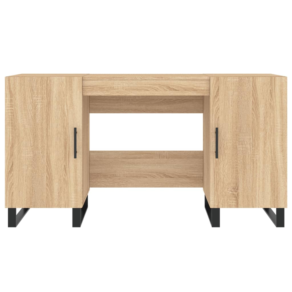 vidaXL Schreibtisch Sonoma-Eiche 140x50x75 cm Holzwerkstoff - Image 6