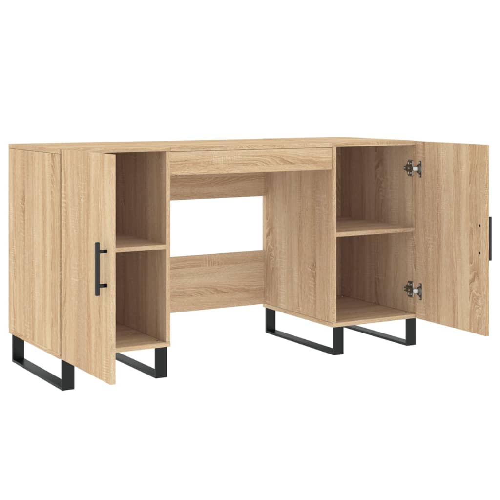 vidaXL Schreibtisch Sonoma-Eiche 140x50x75 cm Holzwerkstoff - Image 5