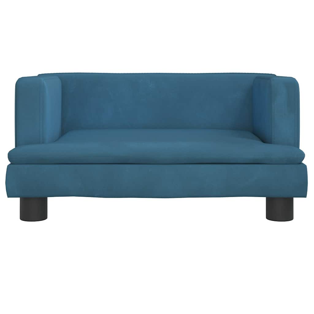 vidaXL Lit pour chien bleu 60x40x30 cm velours - Image 3