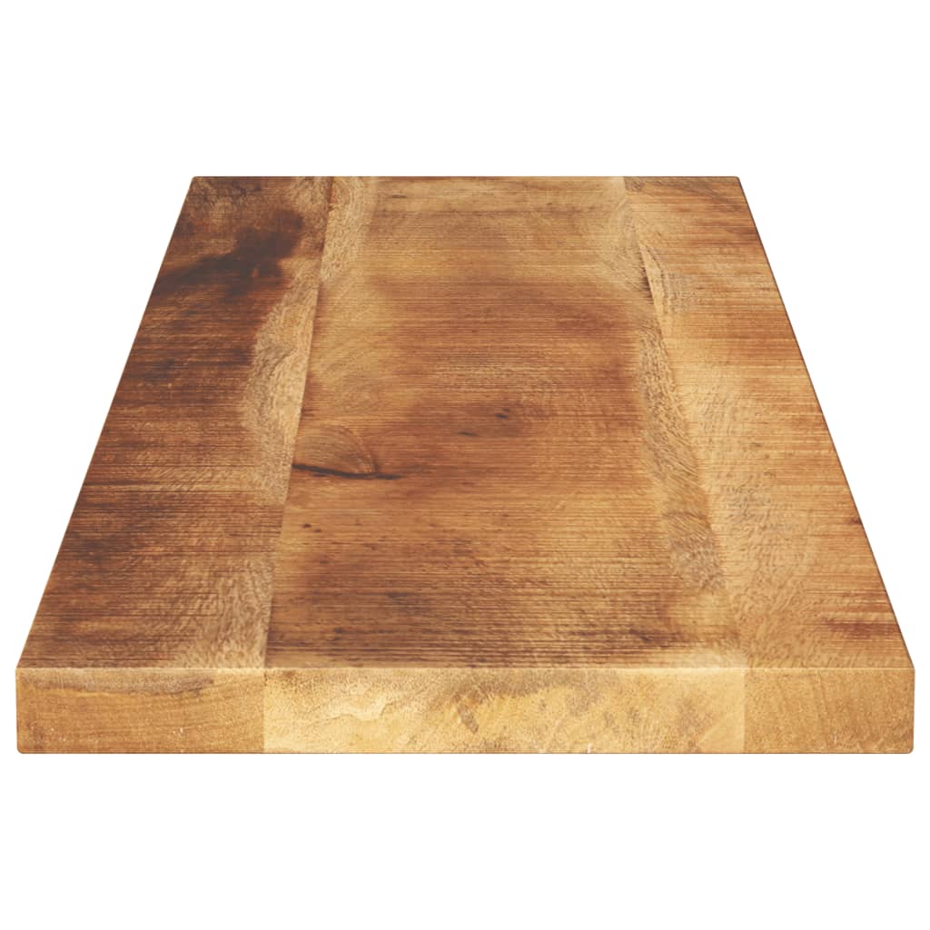 vidaXL Tablero de mesa rectangular madera mango rugosa 110x30x2,5 cm - Image 4