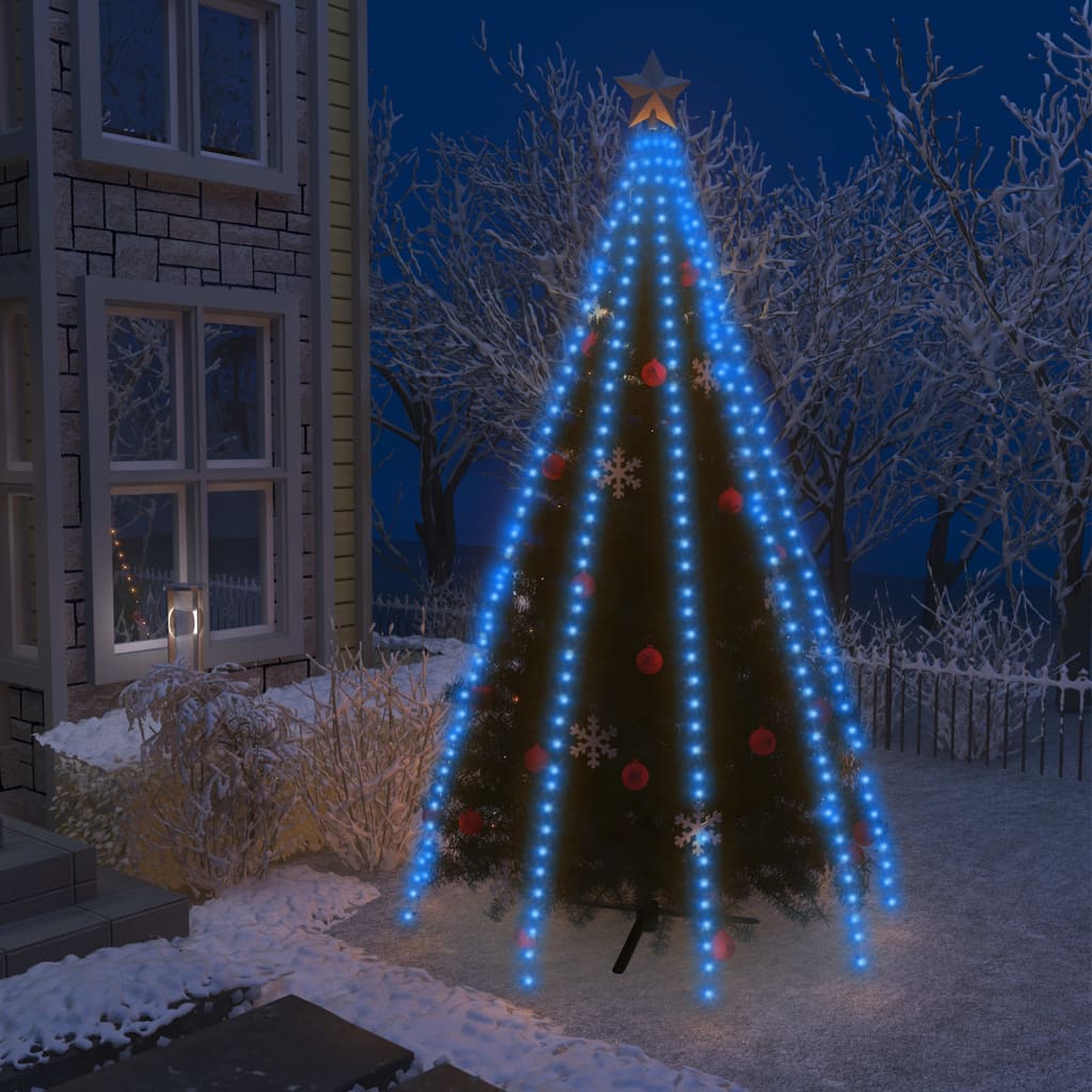 vidaXL Guirlande lumineuse d'arbre de Noël 400 LED Bleu 400 cm