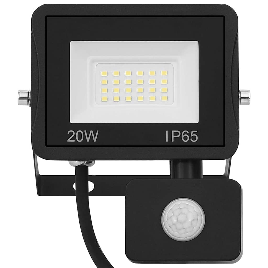 vidaXL Projecteur à LED avec capteur 20 W Blanc chaud - Image 4