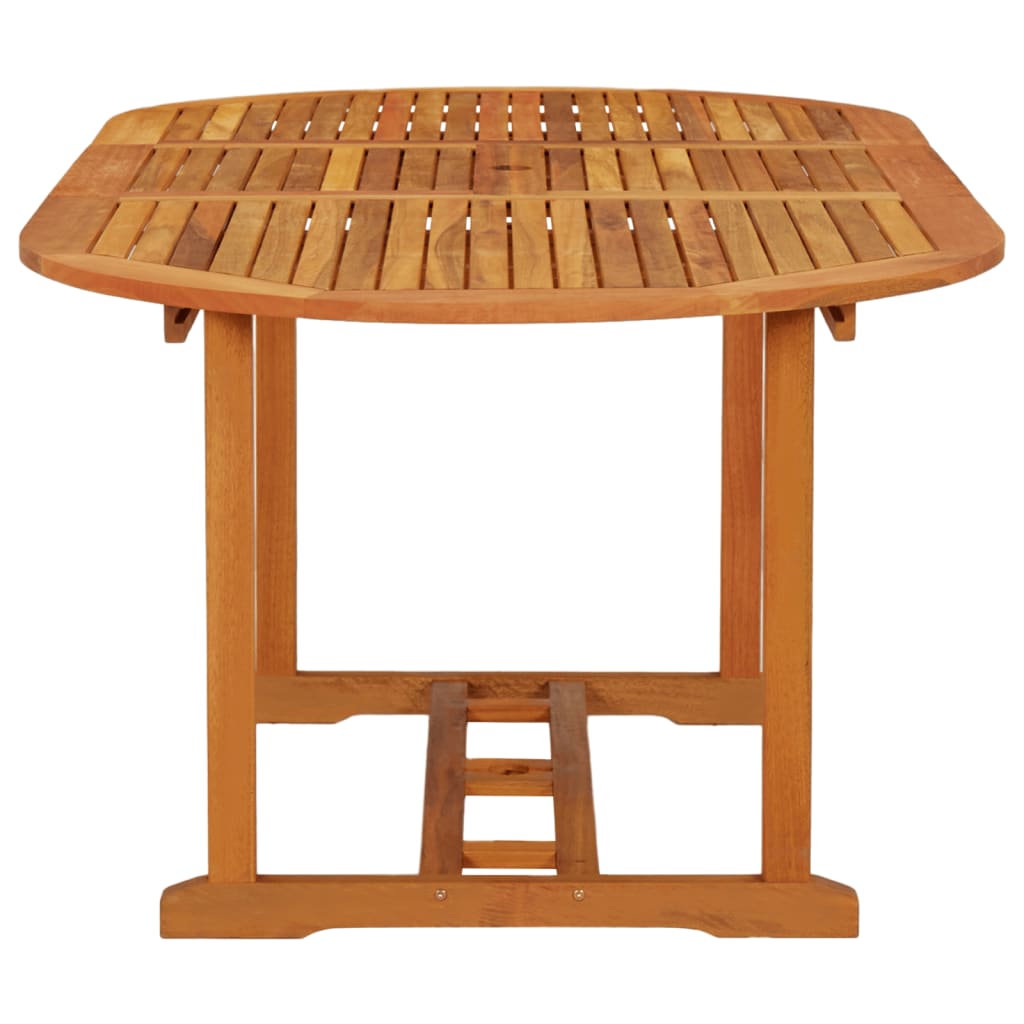 vidaXL Table de jardin 200x100x75 cm Bois d'eucalyptus solide - Image 3