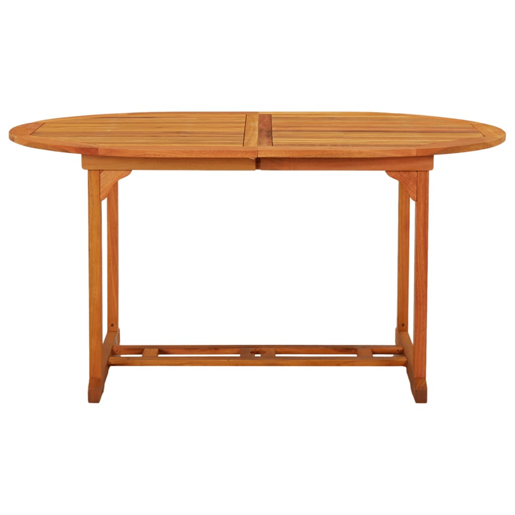 vidaXL Table de jardin 200x100x75 cm Bois d'eucalyptus solide - Image 6