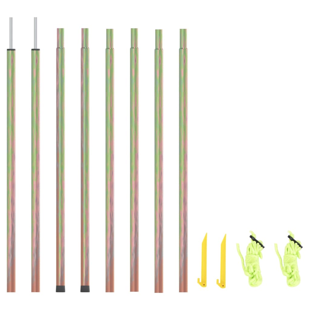 vidaXL Mâts de parasol 2 pcs 250 cm Acier galvanisé