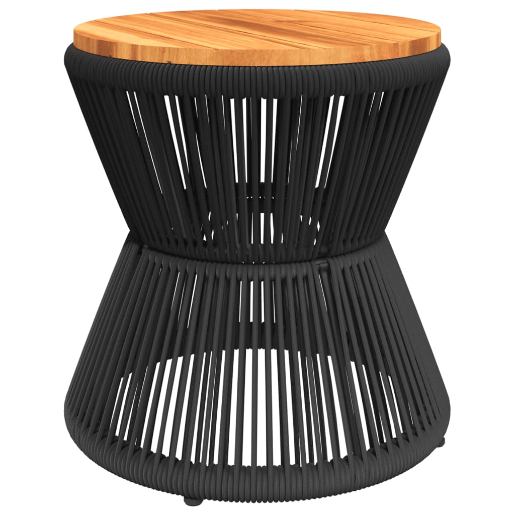 vidaXL Table basse avec base en fil de fer noir bois d'acacia massif - Image 5